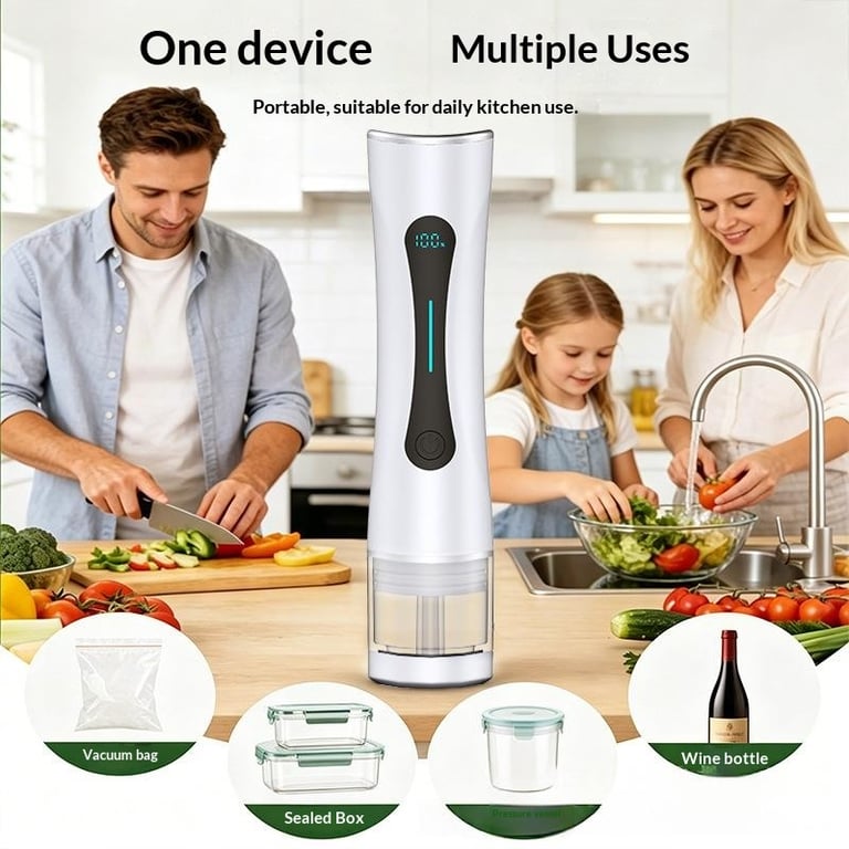 Vacuum Food Packaging Bag Set & Freshness Preserver | Home & Kitchen thumbnail 13