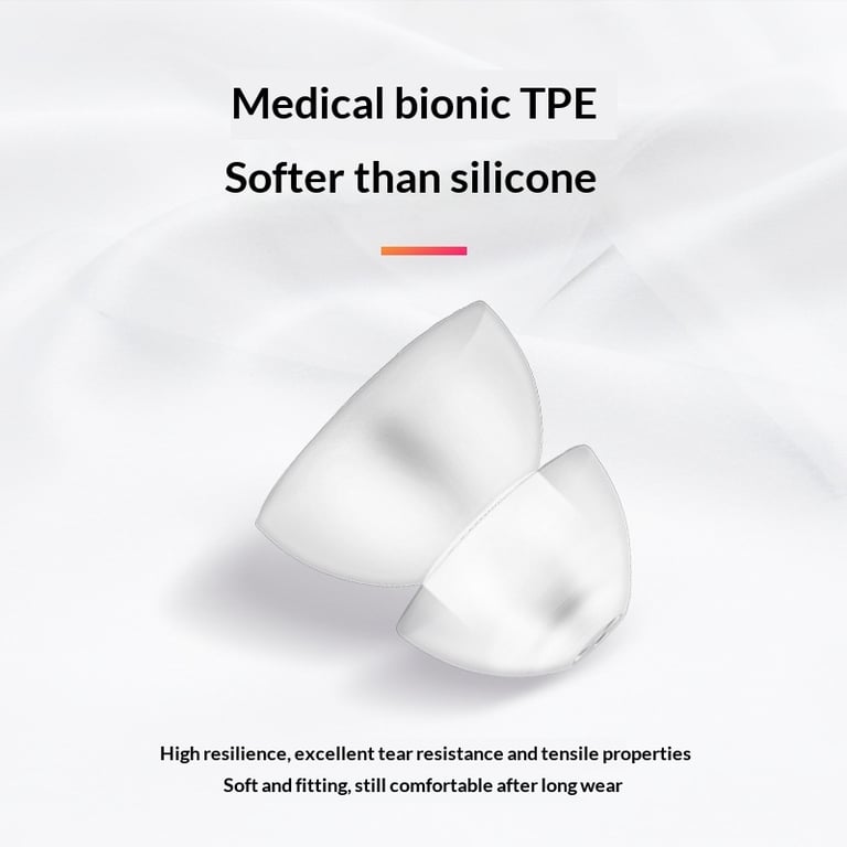 Dual Soft Silicone Ear Tips for Hearing Aids | TPE Material thumbnail 5