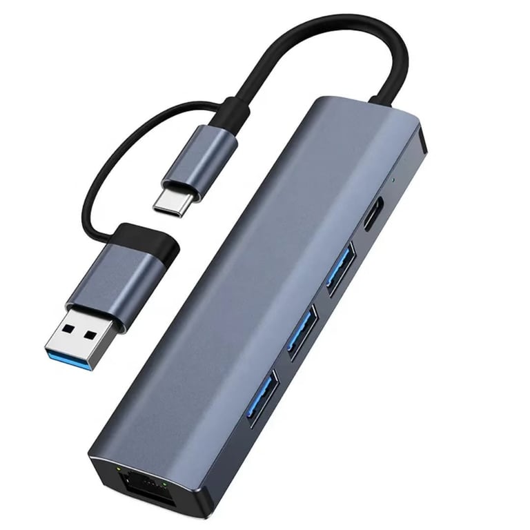 Gigabit Ethernet Port Adapter Dual-head Hub | Home & Kitchen thumbnail 14