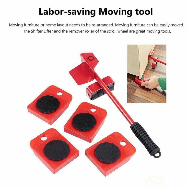 5 PCS Heavy Duty Furniture Shifter Lifter Set | Moving Sliders Canada thumbnail 4