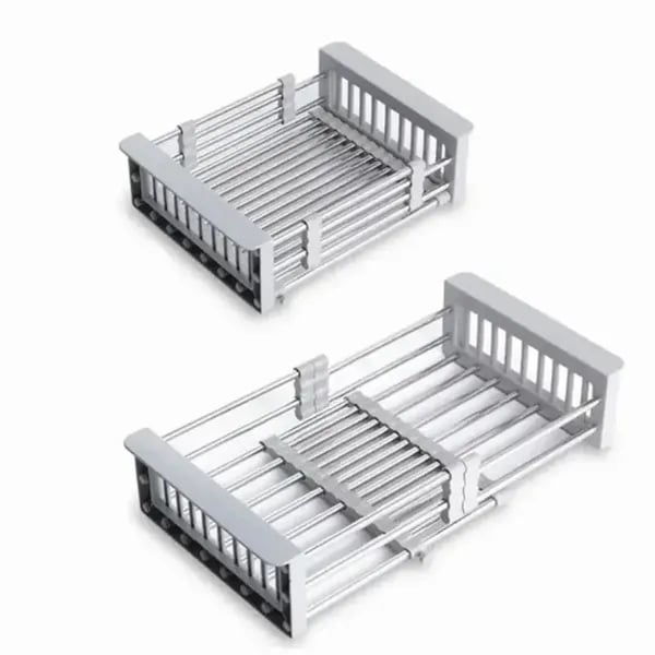 Adjustable Immersion Sink Dish Drying Rack | Stainless Steel Home & Kitchen thumbnail 1