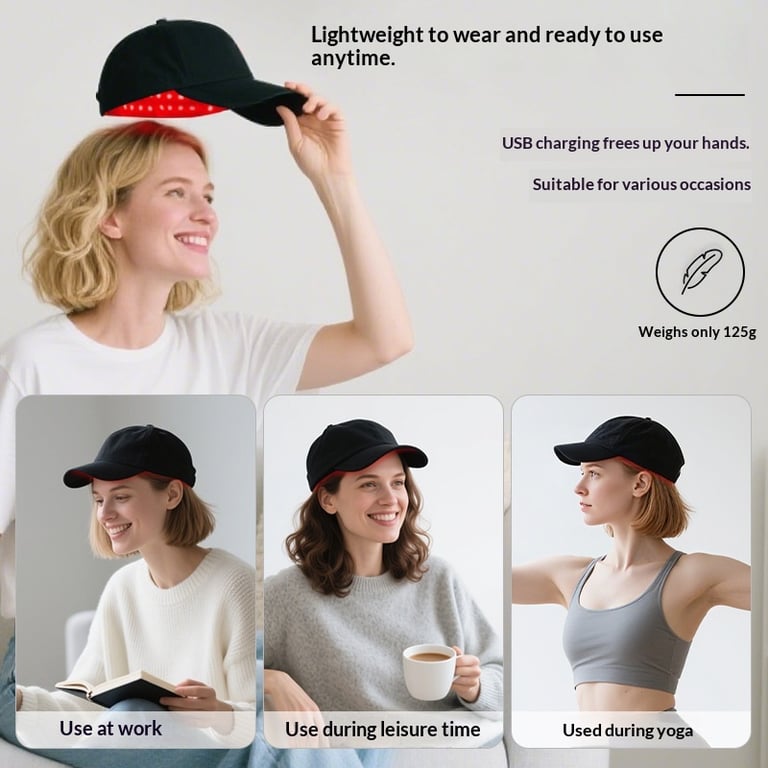 Salon LED Red Light Hair Care Cap Infrared Light Styling thumbnail 8