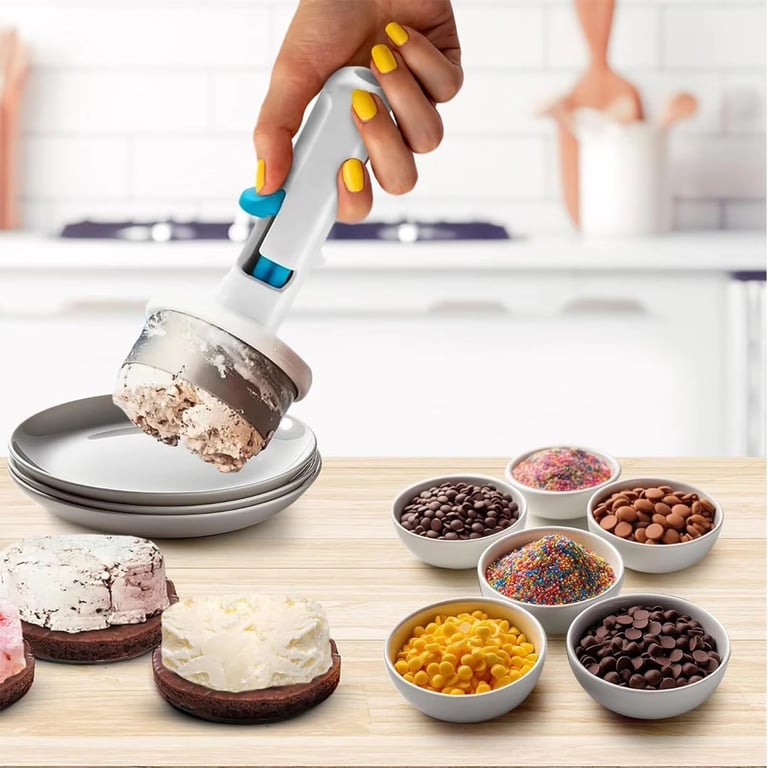 Ice Cream Sandwich Maker Spoon | DIY Rotating Scoop for Home & Kitchen thumbnail 6