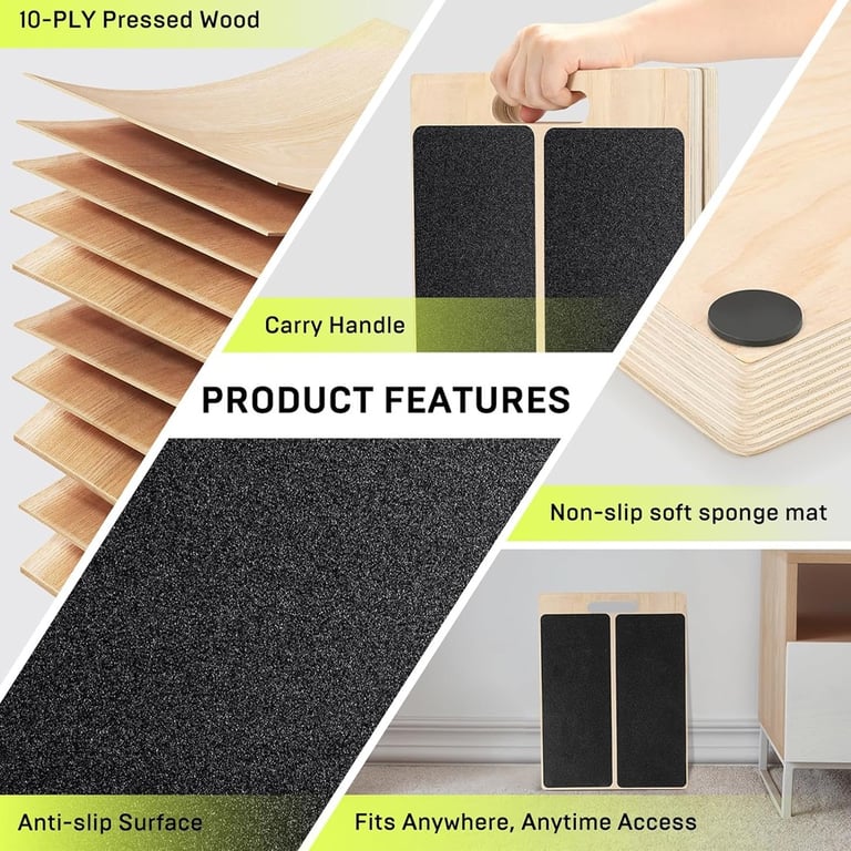 Wooden Slant Board Calf Stretcher | Foldable Incline Board for Yoga thumbnail 18