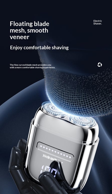 LED Digital Display Portable Mini Electric Shaver | Fast-Charging thumbnail 9