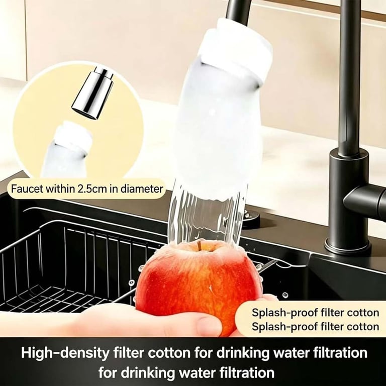 Disposable Faucet Filter Cotton Bag | Clean Water, No Splashing - image 1