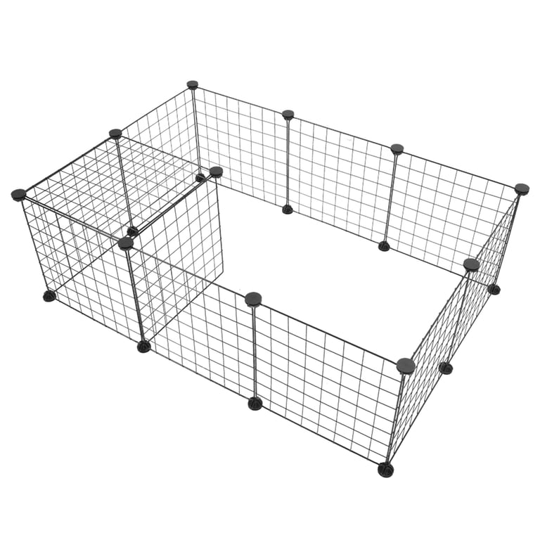 Portable Pet Playpen for Guinea Pigs & Rabbits | Metal Wire Cage thumbnail 10
