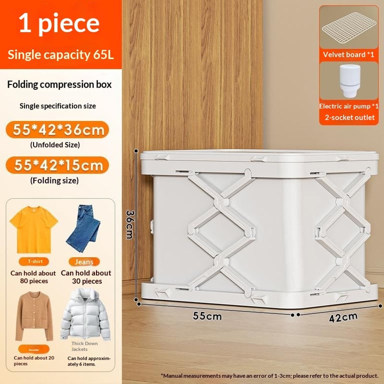 Foldable Plastic Storage Cabinet No Installation | Multi-Layer Organizer thumbnail 4