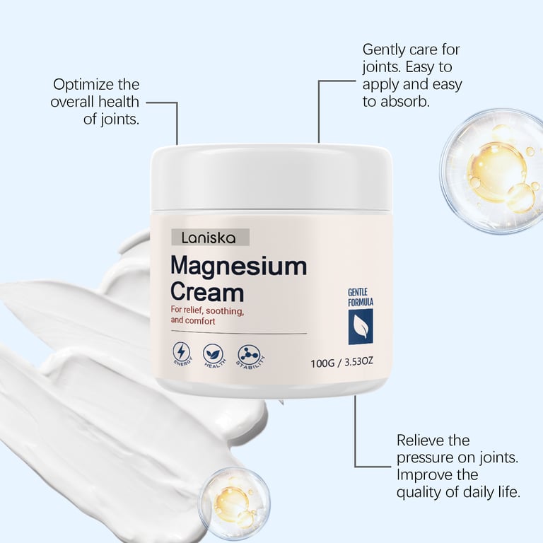 Laniska Magnesium Cream for Joint Pain Relief | Daily Massage Care thumbnail 10