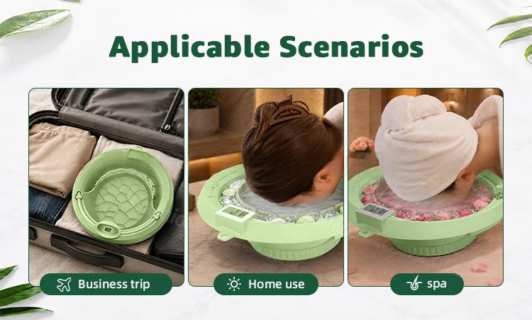 Foldable Ice Pack Facial Care Beauty Ice Bath Basin with Ice Trays thumbnail 6