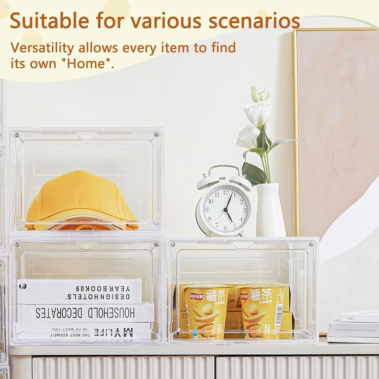 Foldable Shoe Storage Organizer 6-Layer Stackable Sneaker Boxes thumbnail 14