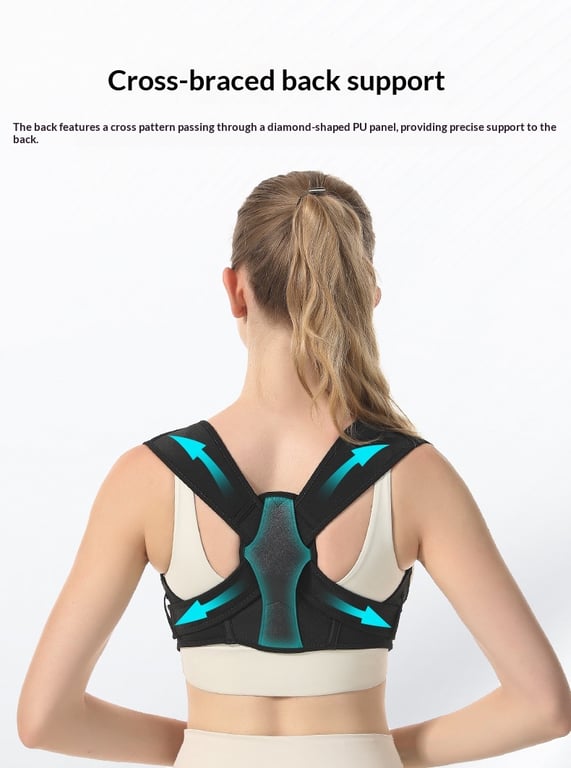 Adjustable Shoulder Support Band | Comfortable Back Brace thumbnail 8