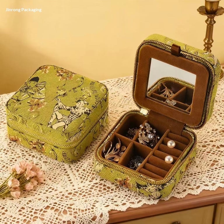 Portable Jewelry Organizer Anti-Oxidation Travel Zipper Case | Captain Fam thumbnail 3