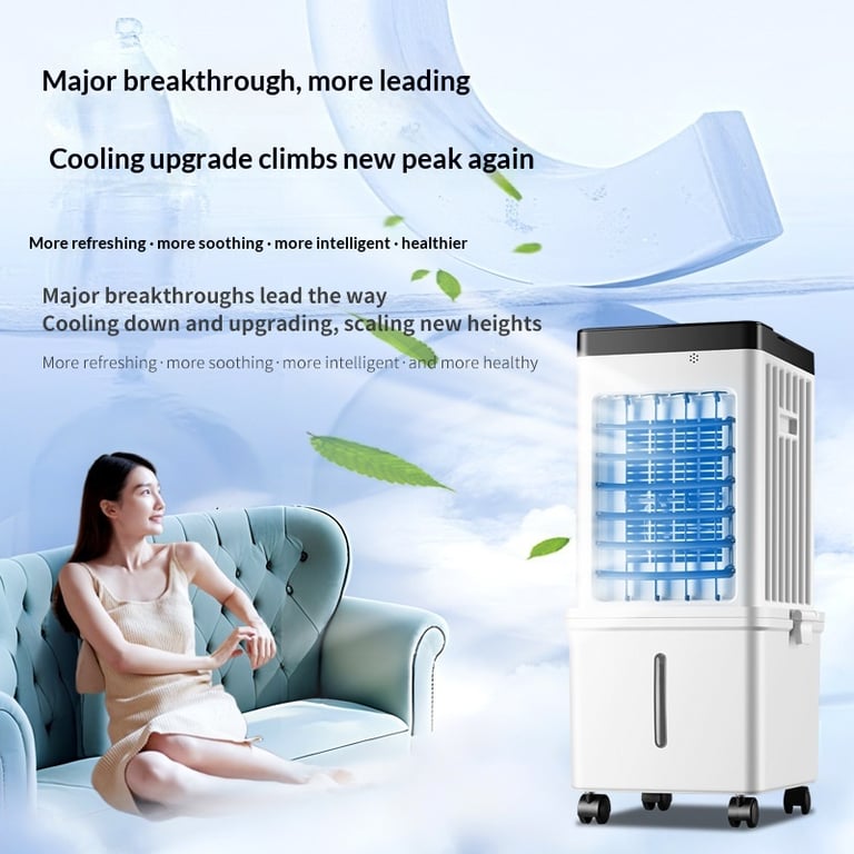 Portable Mini Cooling Fan With Oscillating Blades thumbnail 3