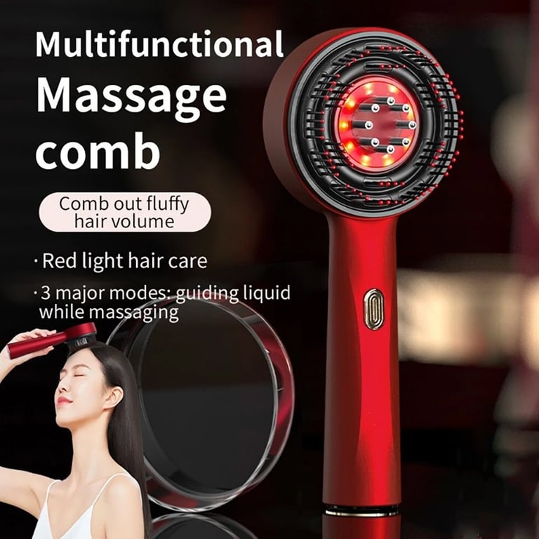 Electric Scalp Massage Comb | Vibrating Hair Brush thumbnail 5