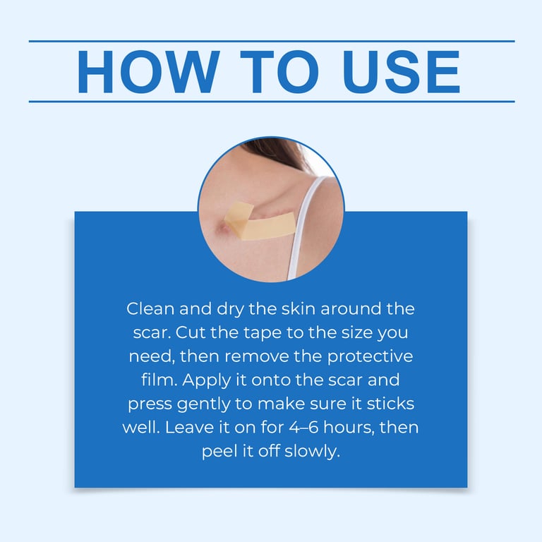Silicone Scar Cover Patch | Thin, Breathable, Hyaluronic Acid thumbnail 15