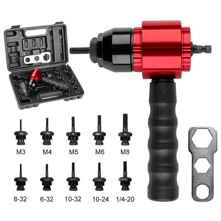 Electric Rivet Gun Head for Hand Drills | Metric & Imperial thumbnail 3