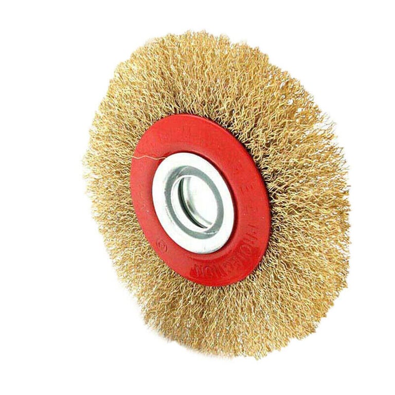 6in Wire Wheel Grinder Bench Grinding Grinder Wire Brush Fine With Reducers UK NEW thumbnail 13