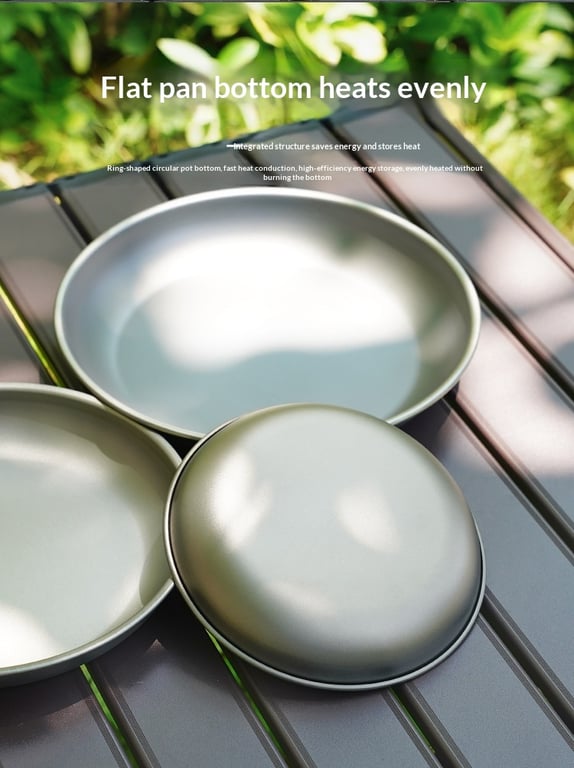 Pure Titanium Camping Dish | Lightweight Tableware for Outdoor Adventures thumbnail 8