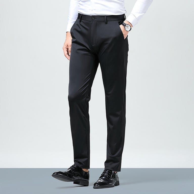 Men's Ice Silk High-Elasticity Pants | Breathable Slim Fit thumbnail 20