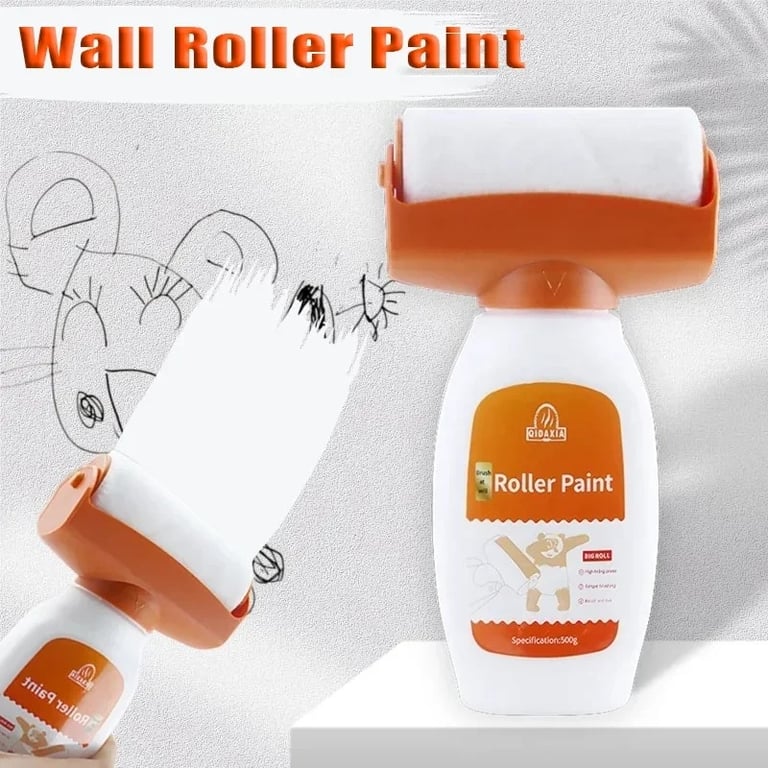 Orange Wall Roller Touch-up Paint | Water-Based, Low-Odor, All-in-One thumbnail 1