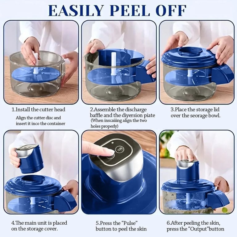Electric Grape Peeling Machine | Effortless Fruit Peeler Tool Canada thumbnail 4