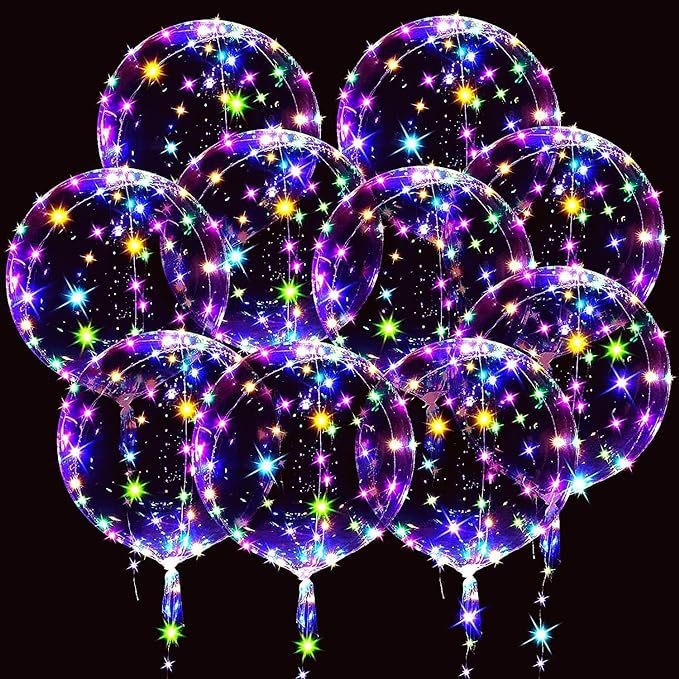 Floating LED Balloon Decorations | 20-inch Glowing Party Lights thumbnail 2