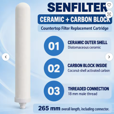 265mm Ceramic Composite Faucet Filter Element | Replacement Cartridge thumbnail 10