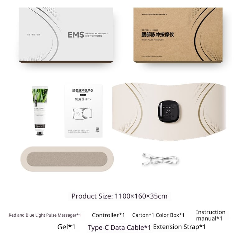 Low-Current Heating Lumbar Massage Device | EMS Waist Belt thumbnail 8