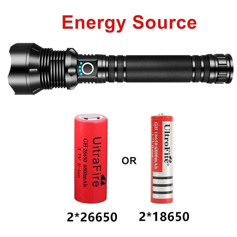 9900000LM LED Flashlight Rechargeable Zoom Torch | Super Bright thumbnail 18