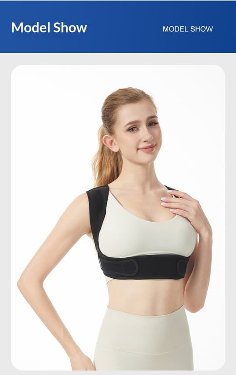 Adjustable Shoulder Support Band | Comfortable Back Brace thumbnail 9