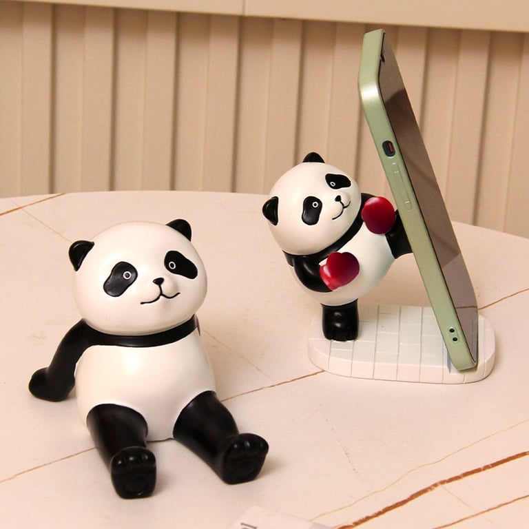 Cute Panda Phone Holder Stand | Decorative Desk Accessory Canada thumbnail 2