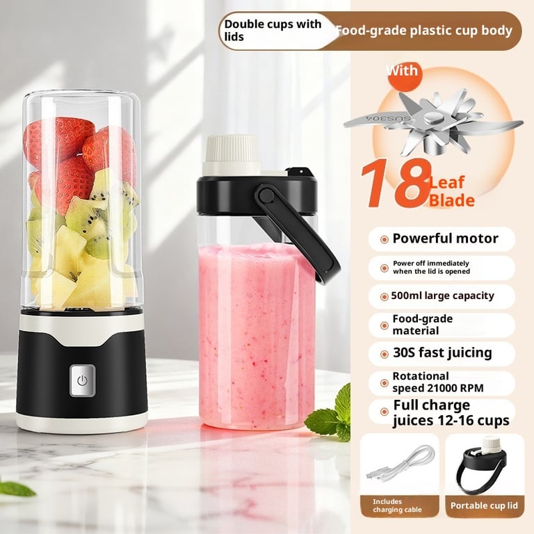 Portable USB Rechargeable Electric Juicer Cup | 500ML Blender thumbnail 14