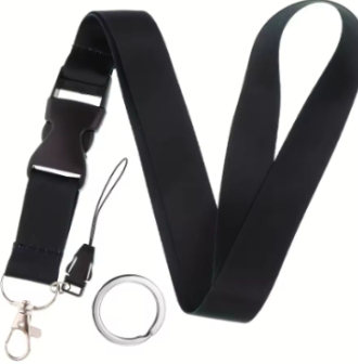 Elegant Solid-Color Phone Lanyard | Secure Neck Strap with Metal Clasp thumbnail 7