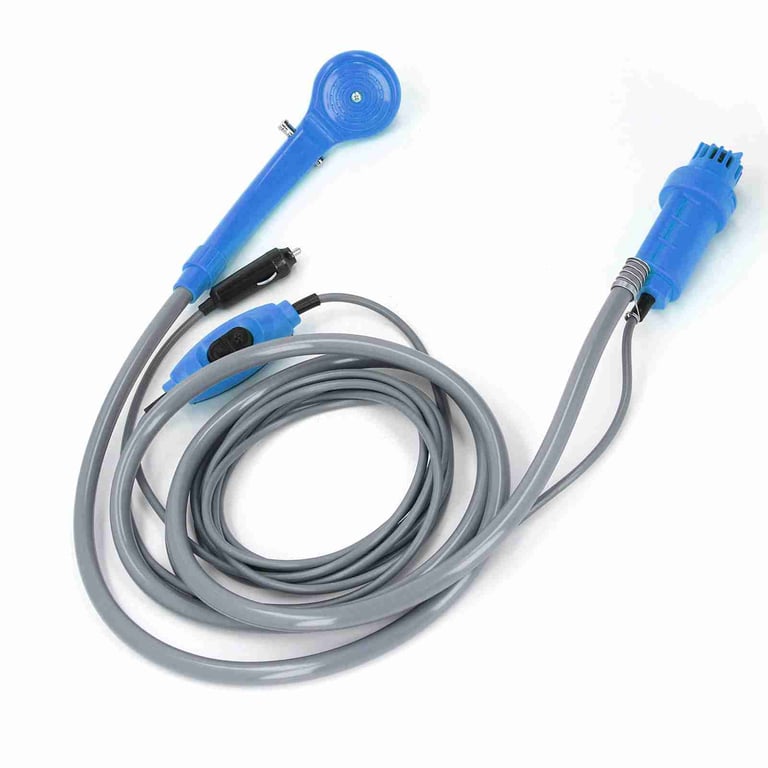 Car Plug Shower Kit 36W Portable Electric Vehicle Mounted Shower Kit For Outdoor Camping Car Washing Irrigation Blue thumbnail 8