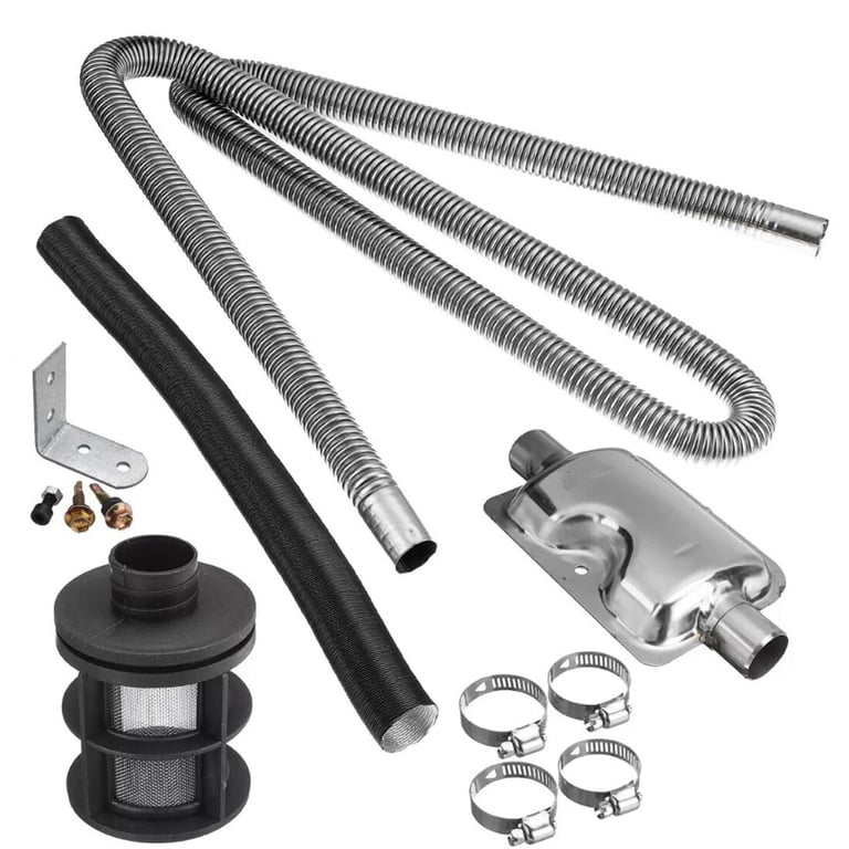 180CM Exhaust Pipe Air Heater Kit | 24mm Silencer & 25mm Filter thumbnail 5