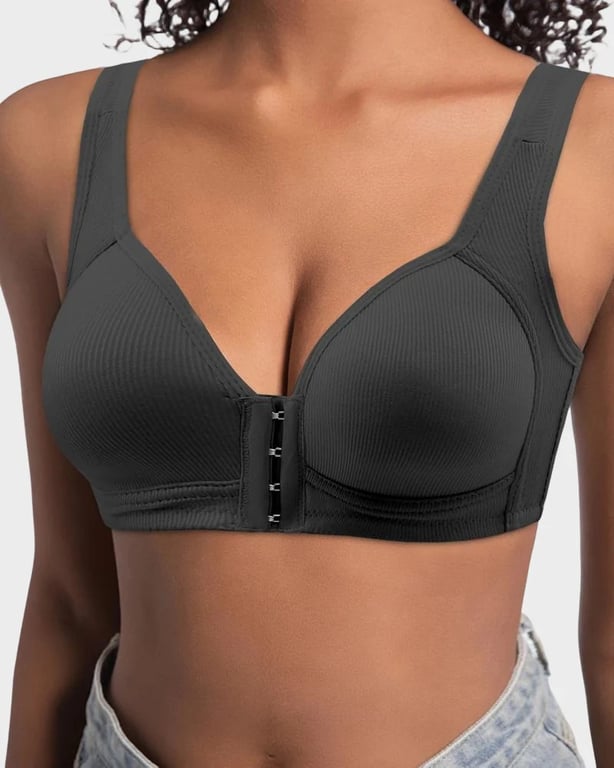 Easy-On Front Closure Wireless Support Bra thumbnail 7