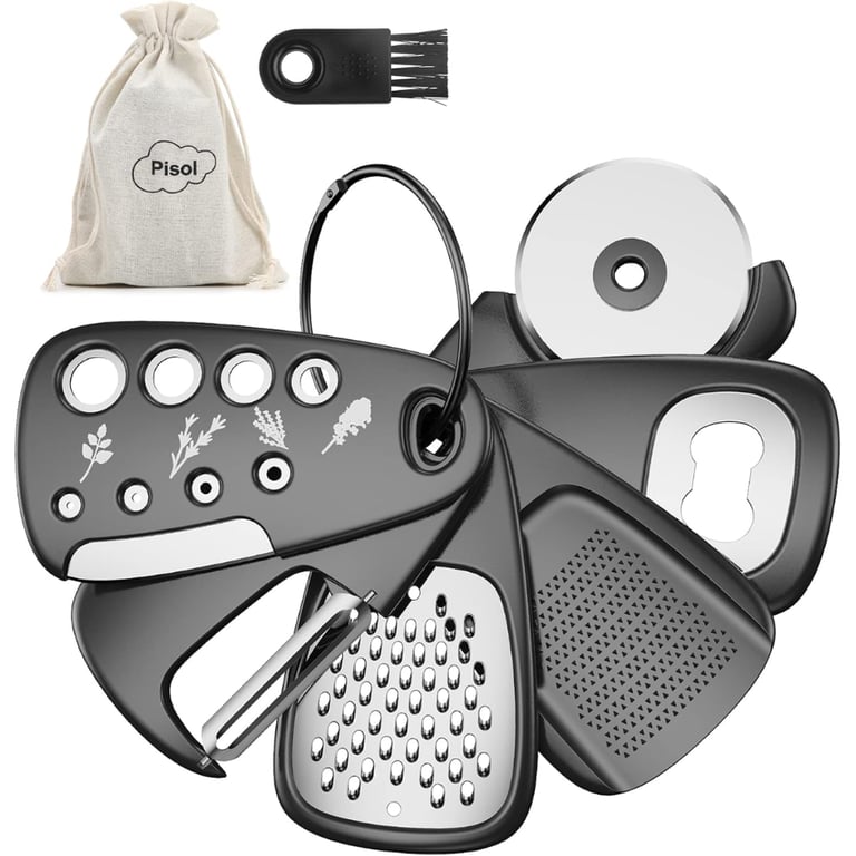 6-Piece Kitchen Peeler Set - Space-Saving Multi-Tool Gadgets thumbnail 1