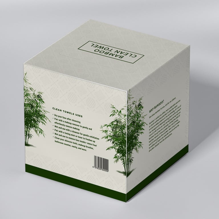 Bamboo-Fiber Disposable Face Towels | Soft, Eco-Friendly, XL Box thumbnail 3
