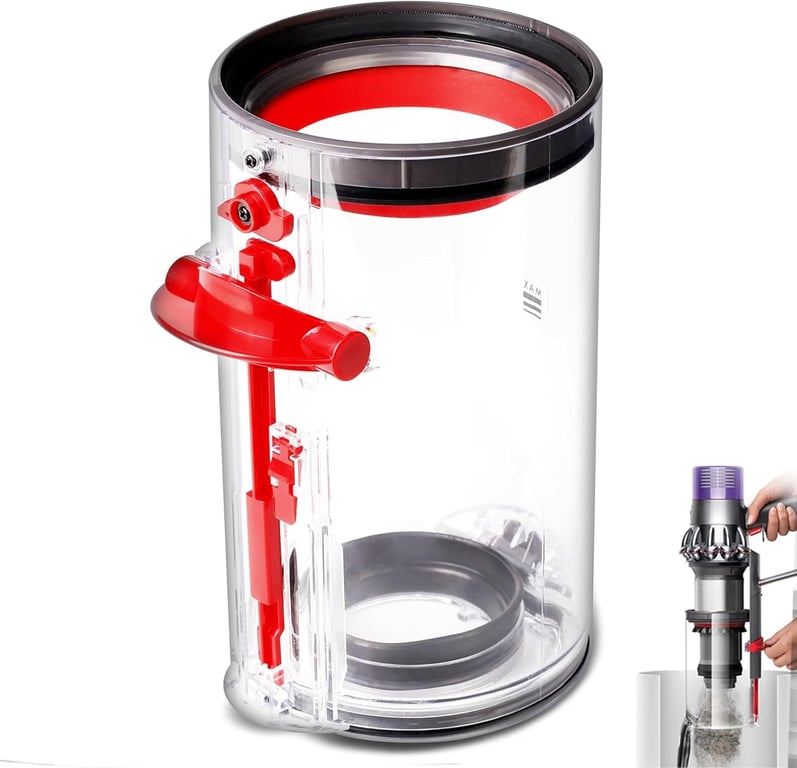 Dyson V10 SV12 Replacement Dust Bin Canister Filter | Large Capacity