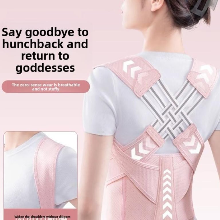 Anti Hunchback Posture Correction Strap for Women | Invisible Support thumbnail 8