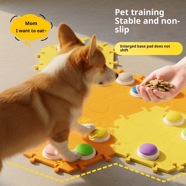 Dog Talking Button Sound-Producing Toy | Interactive Communication Mat thumbnail 8