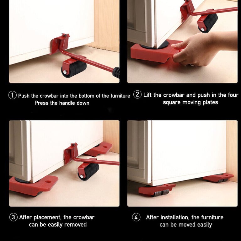 5 PCS Heavy Duty Furniture Shifter Lifter Set | Moving Sliders Canada thumbnail 16