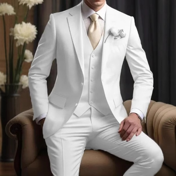 Elegant Business Banquet Suit Set For Men | Three-Piece Formal Wear