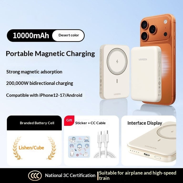 Magnetic Wireless Power Bank 20W | 10000mAh Fast Charging thumbnail 8