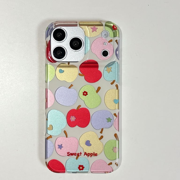 Electroplated Colorful Flower iPhone Case | Sweet Apple Design