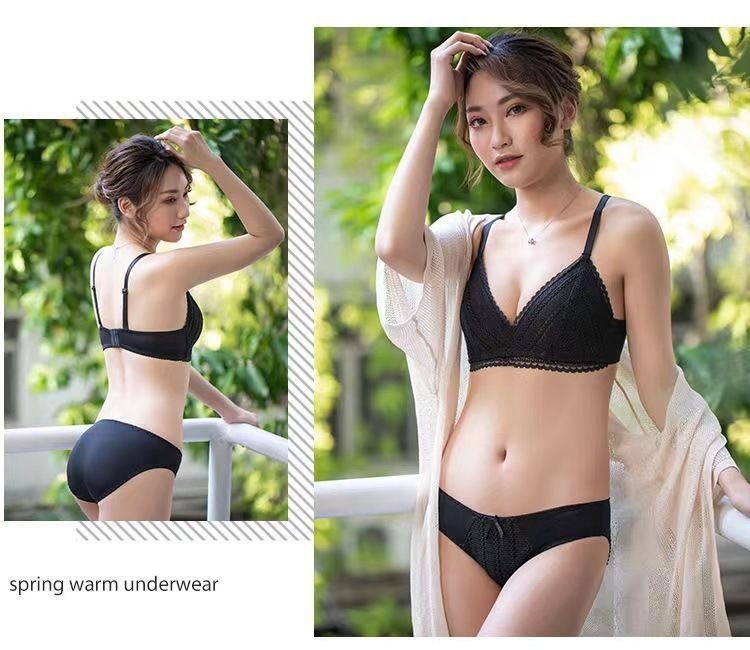 Wireless Bust-Enhancing Push-Up Lace Bra | Adjustable Comfort thumbnail 11