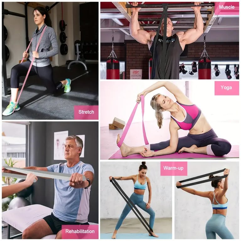 Fitness Waist-Slimming Pull-Up Resistance Band | Yoga Stretch Loop thumbnail 14