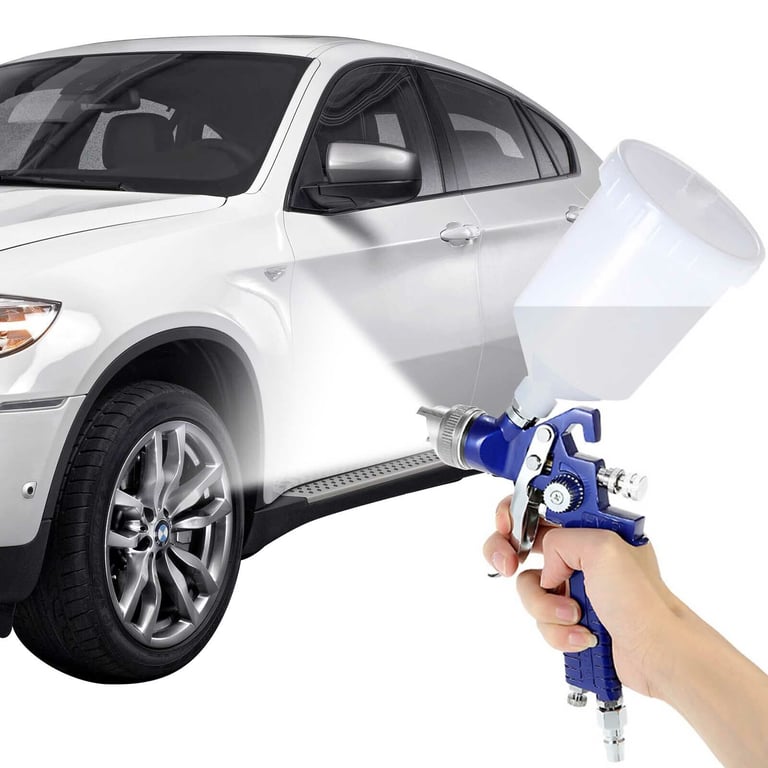 2 X HVLP Spray Gun Kit Air Gravity Feed Vehicle Car Paints1.4MM 0.8MM Nozzle thumbnail 17