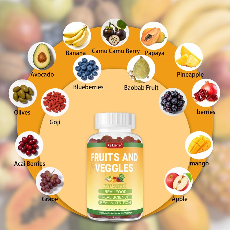 Ketogenic Diet Fruit and Vegetable Gummies | Keto-Friendly Supplement thumbnail 4